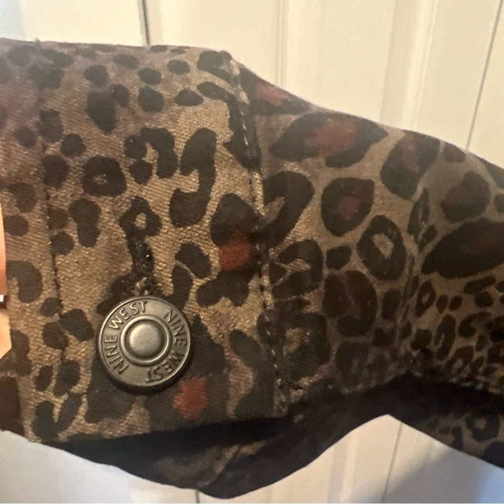 NINE WEST Leopard Print Women's Jacket - Picture 3 of 10